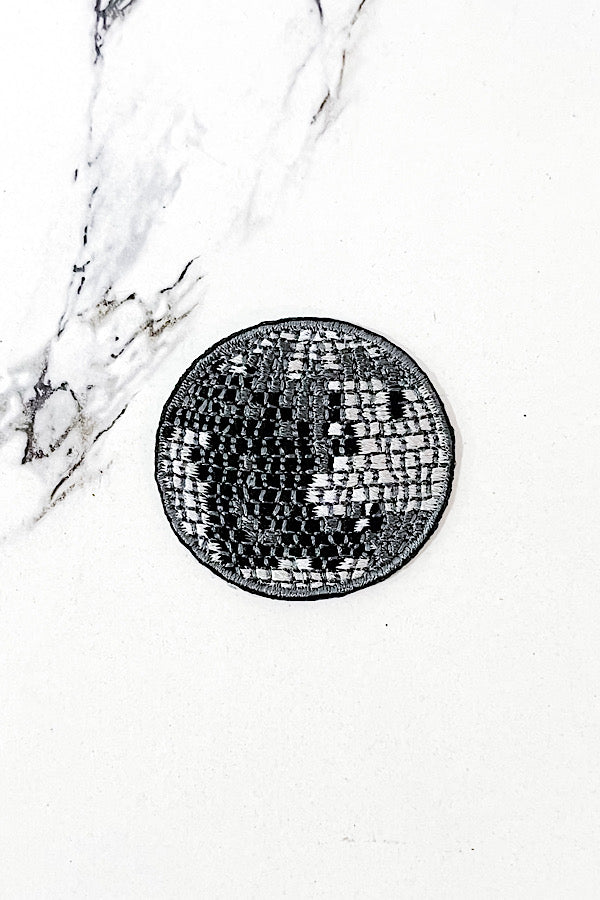 Disco Ball Embroidered Patch