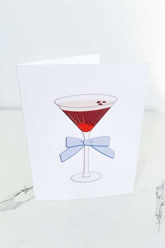 Espresso Martini Blank Notecard