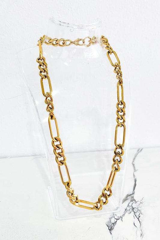 Natural Elements Gold Chunky Link Necklace