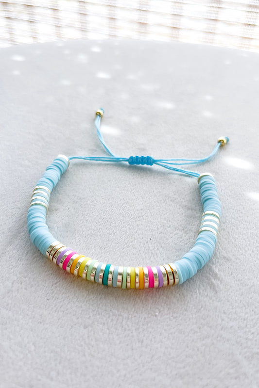 Lainey Blue Colorful Beaded Bracelet