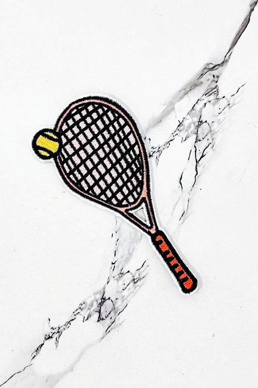 Tennis Racket Embroidered Patch