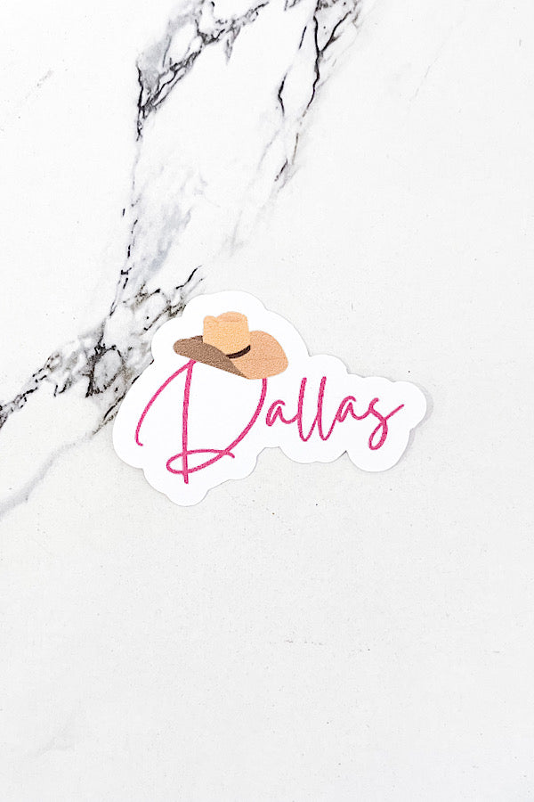 Dallas Cowboy Hat Sticker