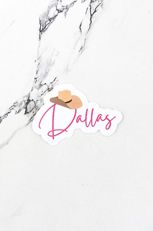 Dallas Cowboy Hat Sticker