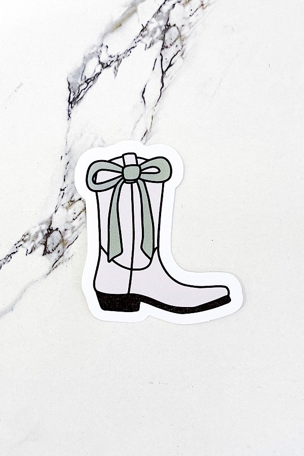 Boot & Bow Sticker