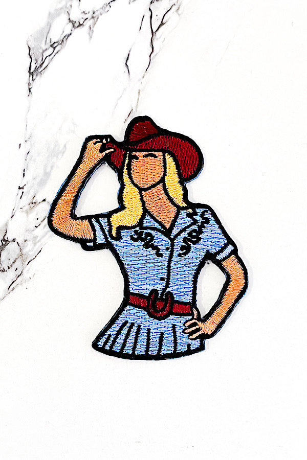 Howdy Cowgirl Embroidered Patch