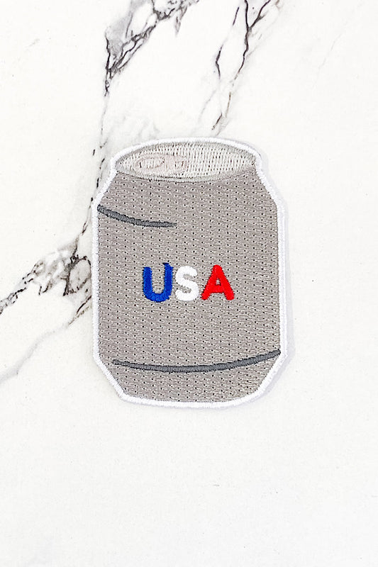 USA Drink Can Embroidered Patch