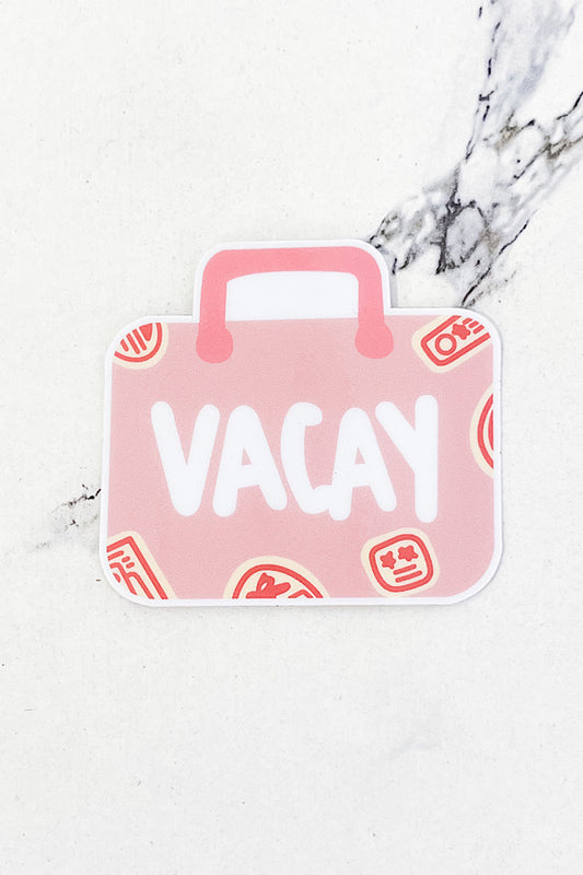 Vacay Suitcase STICKER