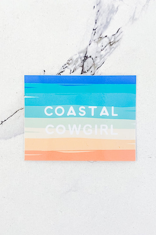 Coastal Cowgirl STICKER