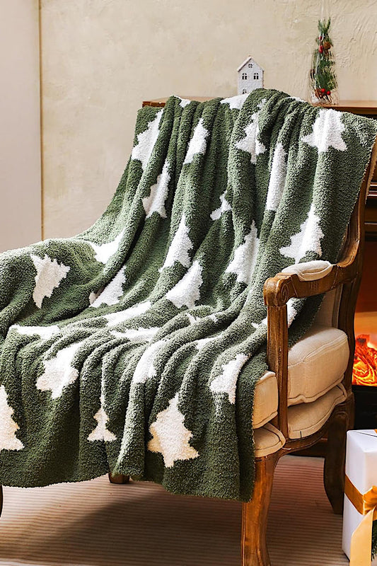 PREORDER Holiday Hearth Olive Luxury Blanket