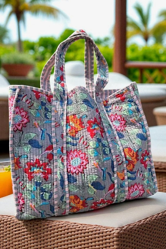 PREORDER Laurie Lavender Floral Tote Bag