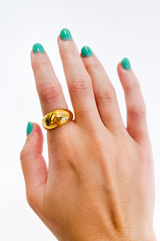 Natural Elements Gold Chunky Stackable Ring