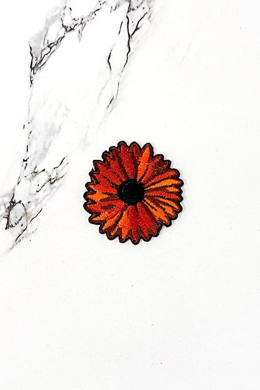 Autumn Flower Embroidered Patch