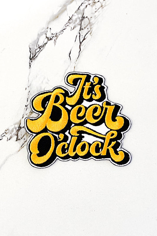 Beer O'Clock Embroidered Patch