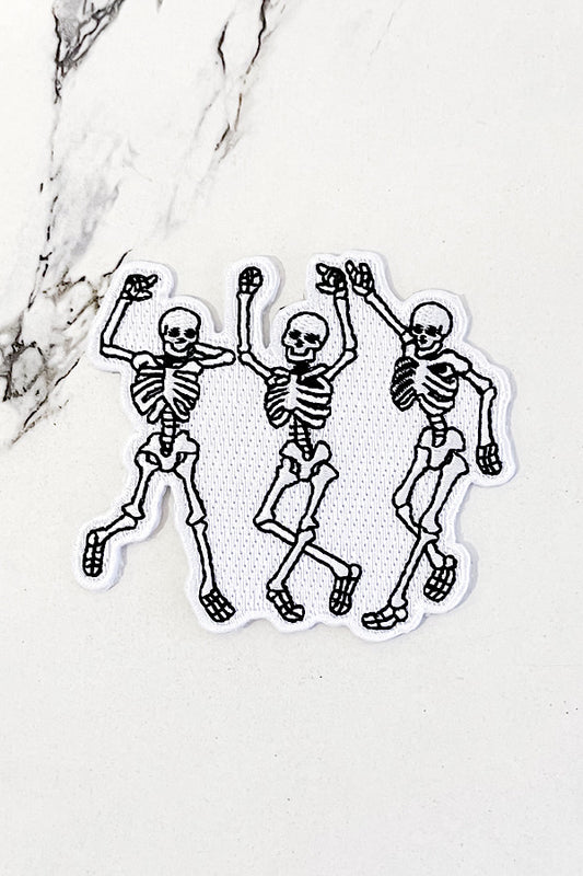 Dancing Skeletons Embroidered Patch