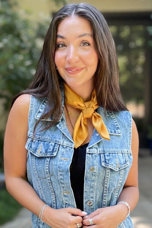 Aurora Gold Silky Scarf