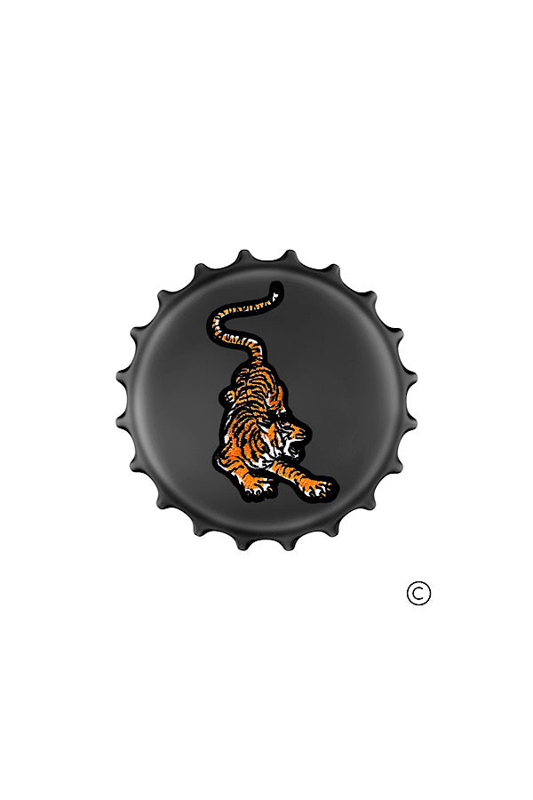 Tiger Bottle Cap Pin