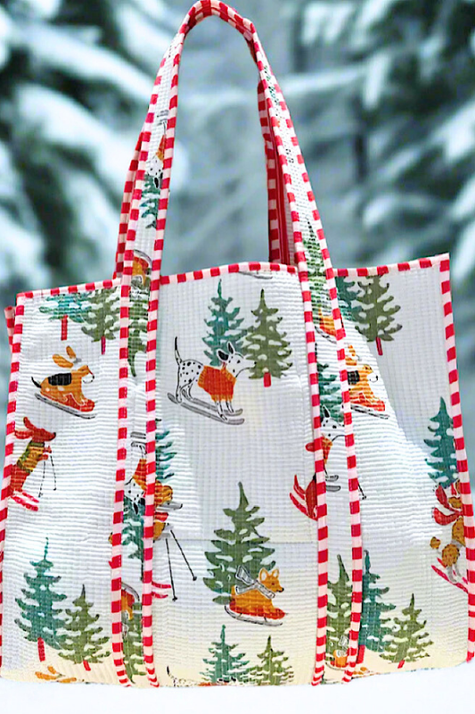 PREORDER Snow Paws Holiday Tote Bag