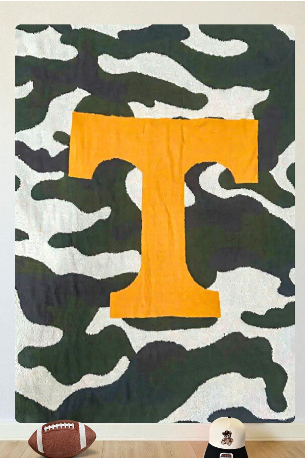 Volunteer Vibes Camo Luxury Blanket