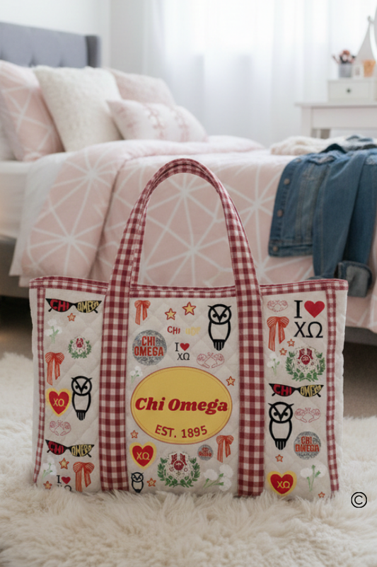 PREORDER Chi Omega Sorority Tote Bag