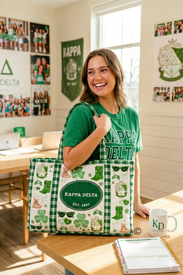 Kappa Delta Sorority Tote Bag PREORDER