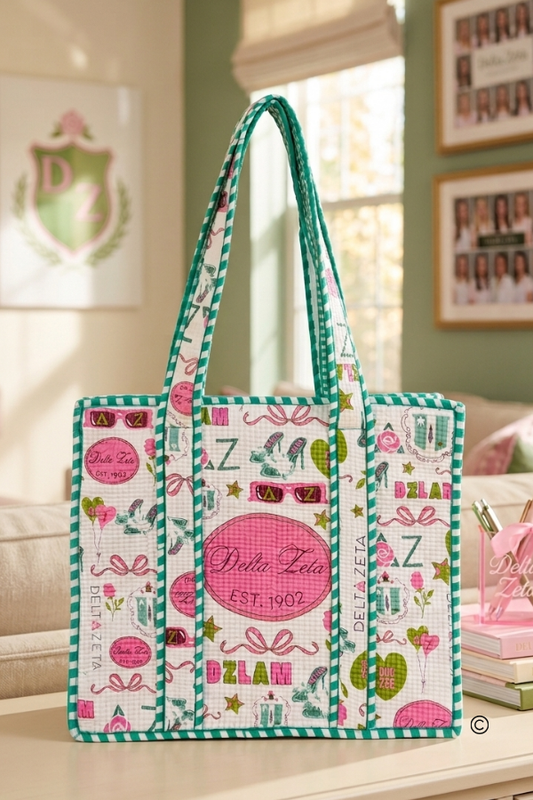 Delta Zeta Sorority Tote Bag PREORDER