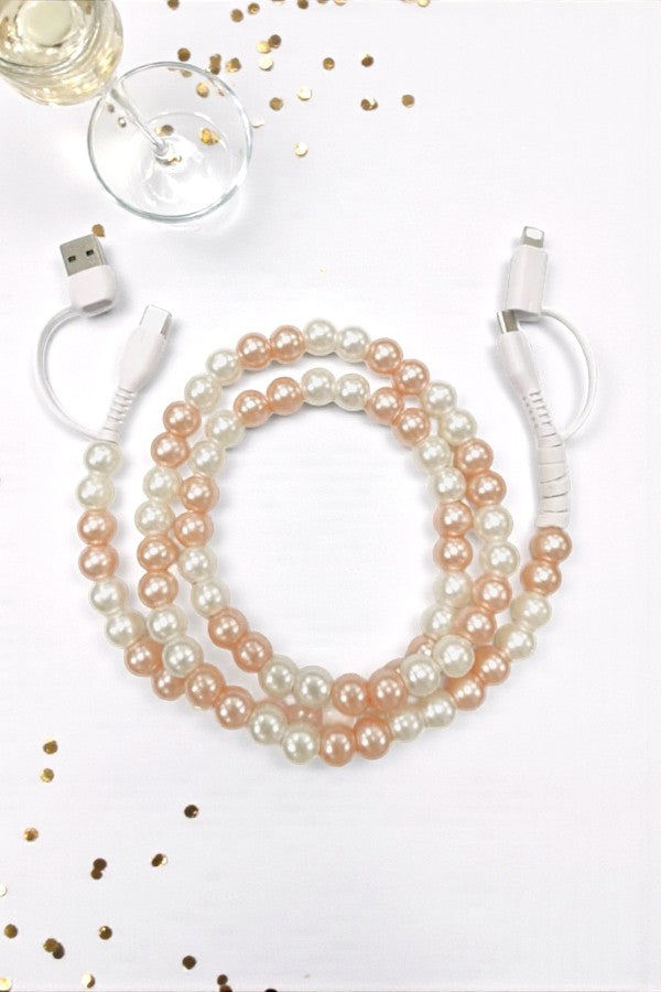 PREORDER Updated Champagne Pearl Cord Charger