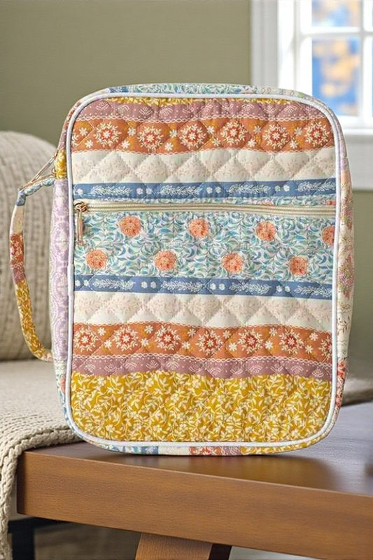 PREORDER Mary Multicolor Floral Quilted Bible Cover