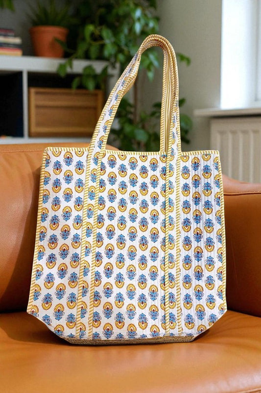 PREORDER Halsey Yellow Floral Tote Bag